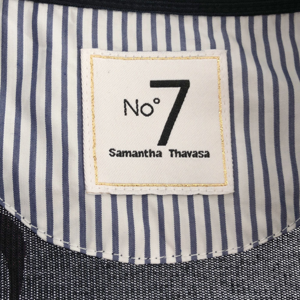 Samantha Thavasa サマンサタバサ ストライプ 半袖 ミニワンピース 36 ネイビー レディース