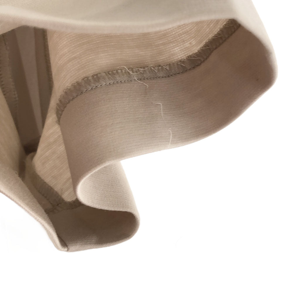 CLANE クラネ 日本製 半袖 デザイン ワンピース 1 ベージュ 切替 バックファスナー レディース