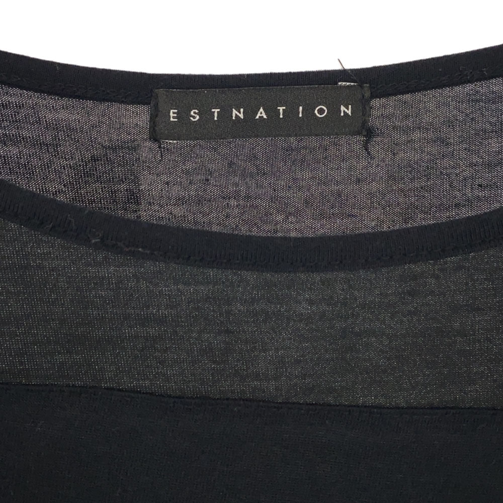 ESTNATION エストネーション 半袖 カットソー 38 ブラック レディース