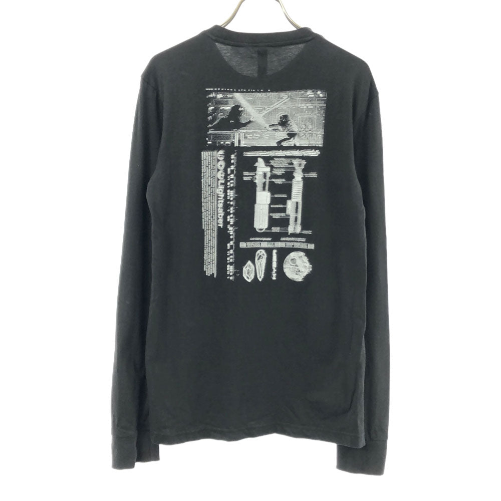 アディダス スターウォーズ コラボ 両面プリント 長袖 Tシャツ XS ブラック adidas ロンT メンズ