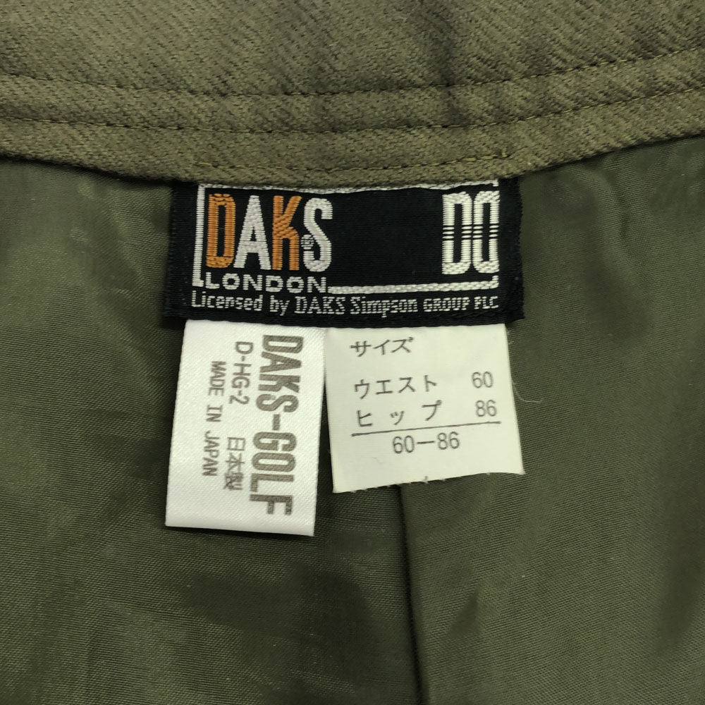 ダックス 日本製 ウール キュロットパンツ 60-86 カーキ DAKS レディース