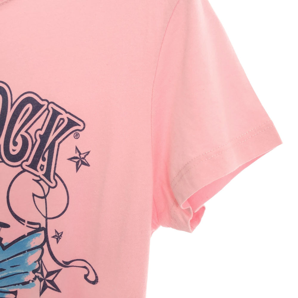 ハードロックカフェ HONG KONG 半袖 Tシャツ S ピンク HARD ROCK CAFE レディース