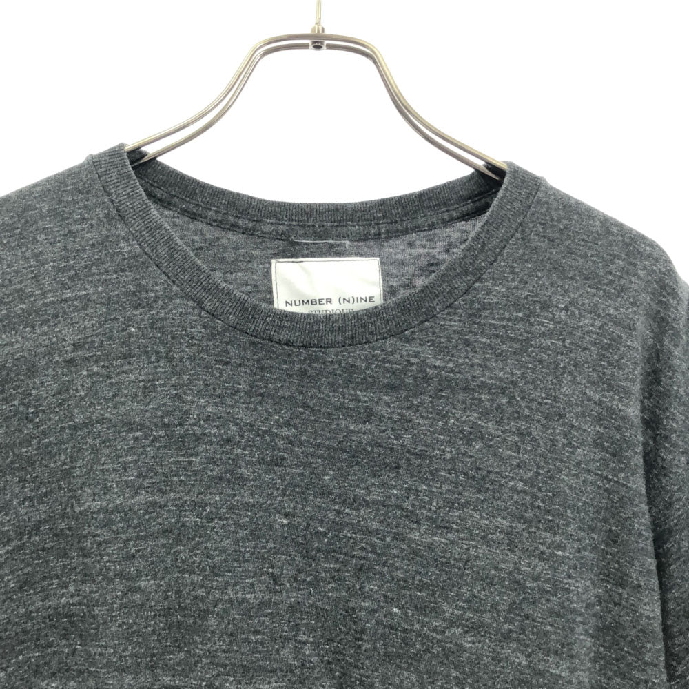 ナンバーナイン スデュディオス 半袖 Tシャツ 3 グレー NUMBER(N)INE STUDIOUS メンズ
