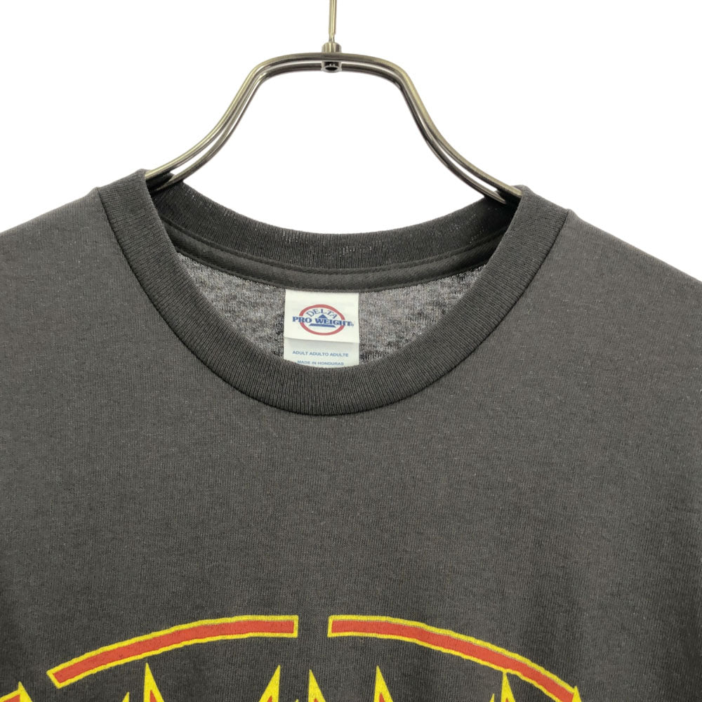 DELTA PRO WEIGHT デルタプロウェイト DEF LEPPARD ROCK BRIGADE TOUR 2018 プリント 半袖 Tシャツ S グレー バンT メンズ