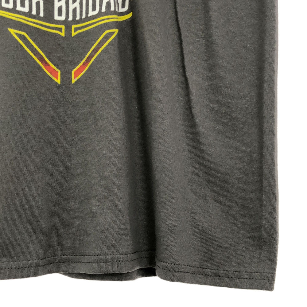 DELTA PRO WEIGHT デルタプロウェイト DEF LEPPARD ROCK BRIGADE TOUR 2018 プリント 半袖 Tシャツ S グレー バンT メンズ