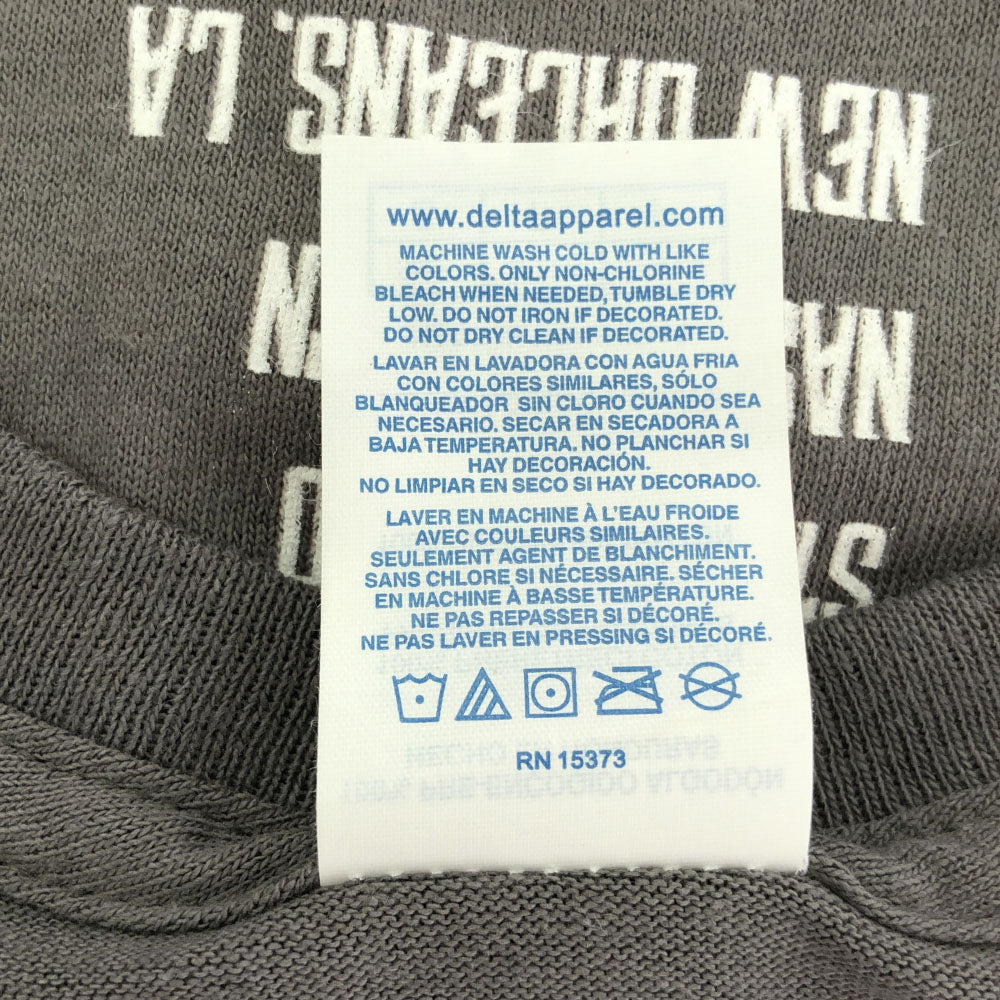 DELTA PRO WEIGHT デルタプロウェイト DEF LEPPARD ROCK BRIGADE TOUR 2018 プリント 半袖 Tシャツ S グレー バンT メンズ