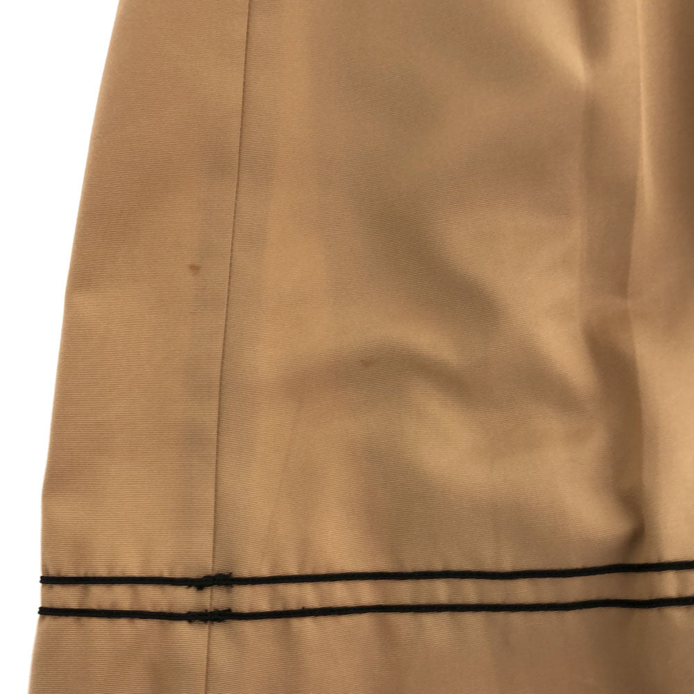 TOCCA トッカ 半袖 切替 ワンピース 2 ベージュ サイドジップ レディース