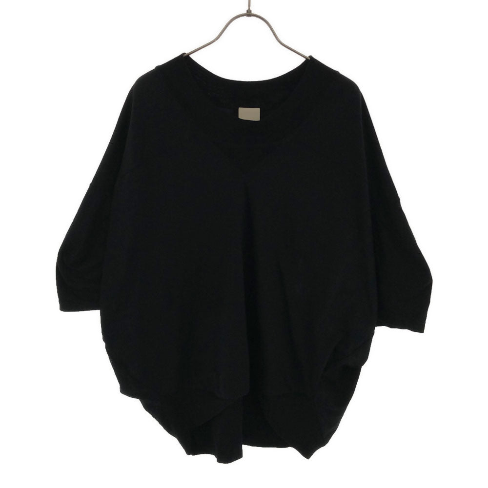 eriutsugi エリウツギ 日本製 7分袖 カットソー F ブラック レディース