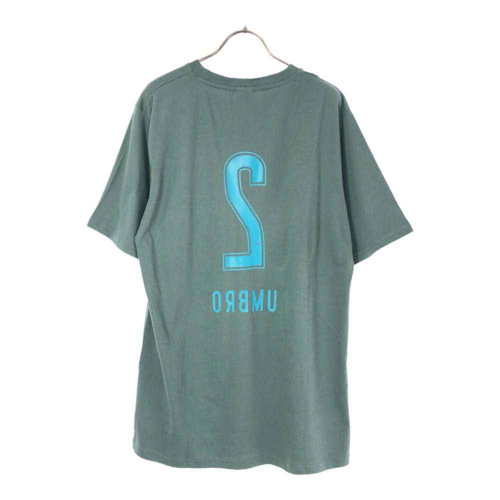 未使用 アンブロ バックプリント 半袖 Tシャツ O グリーン umbro ポケT メンズ