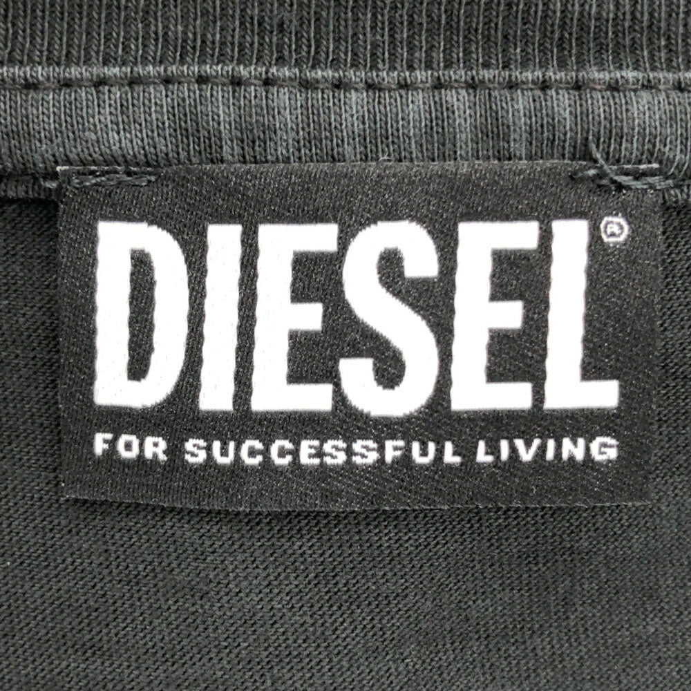 ディーゼル プリント 半袖 Tシャツ L ブラック DIESEL メンズ