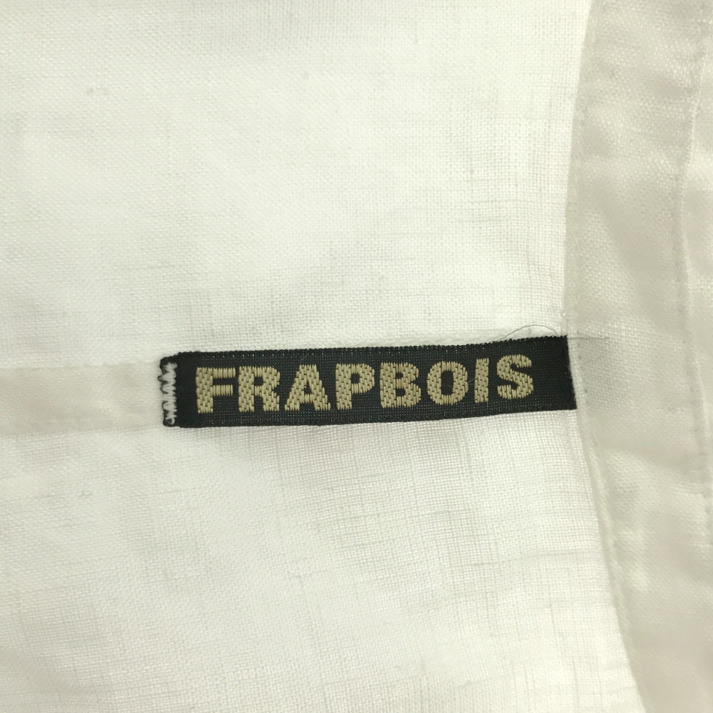 フラボア チェック柄 半袖 リネンシャツ 1 ホワイト系 FRAPBOIS メンズ