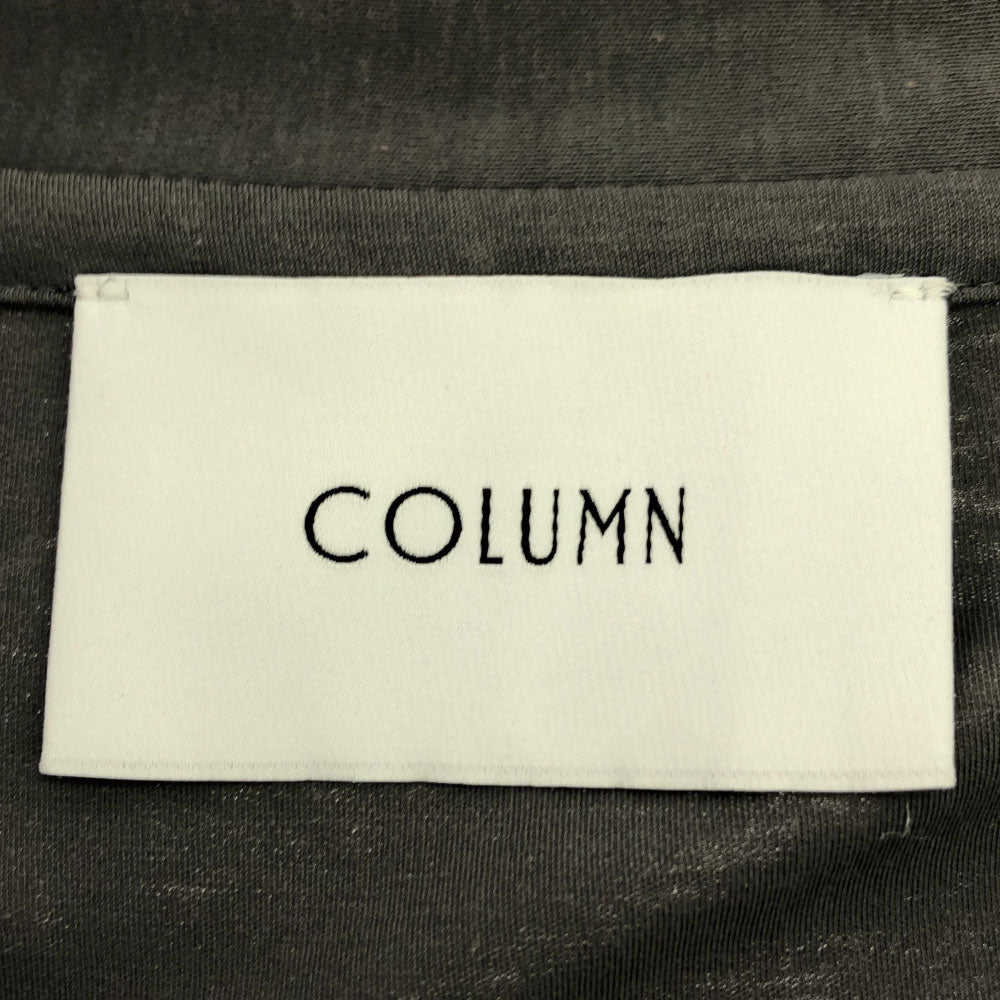 COLUMN コラム 日本製 半袖 ポロシャツ L グレー メンズ
