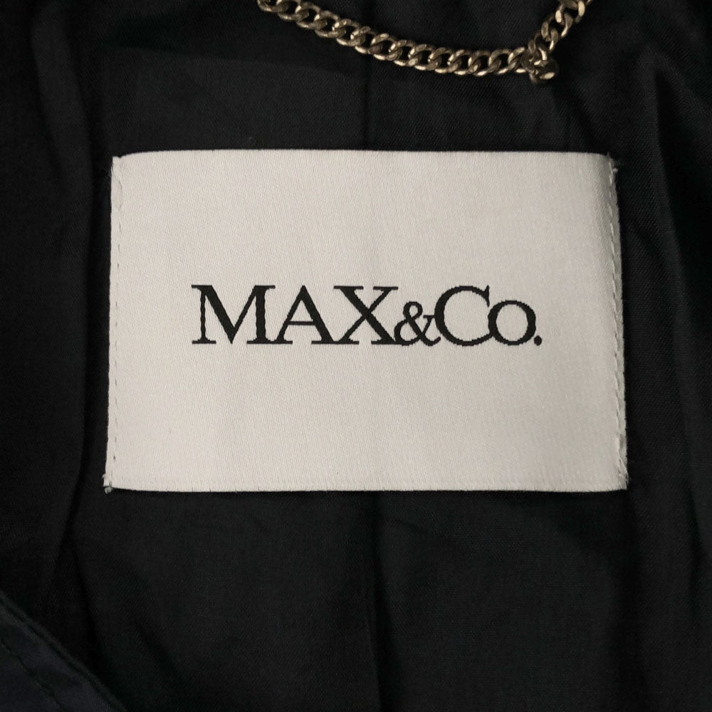 MAX&CO マックスアンドコー 長袖 ロングコート 42 ネイビー レディース