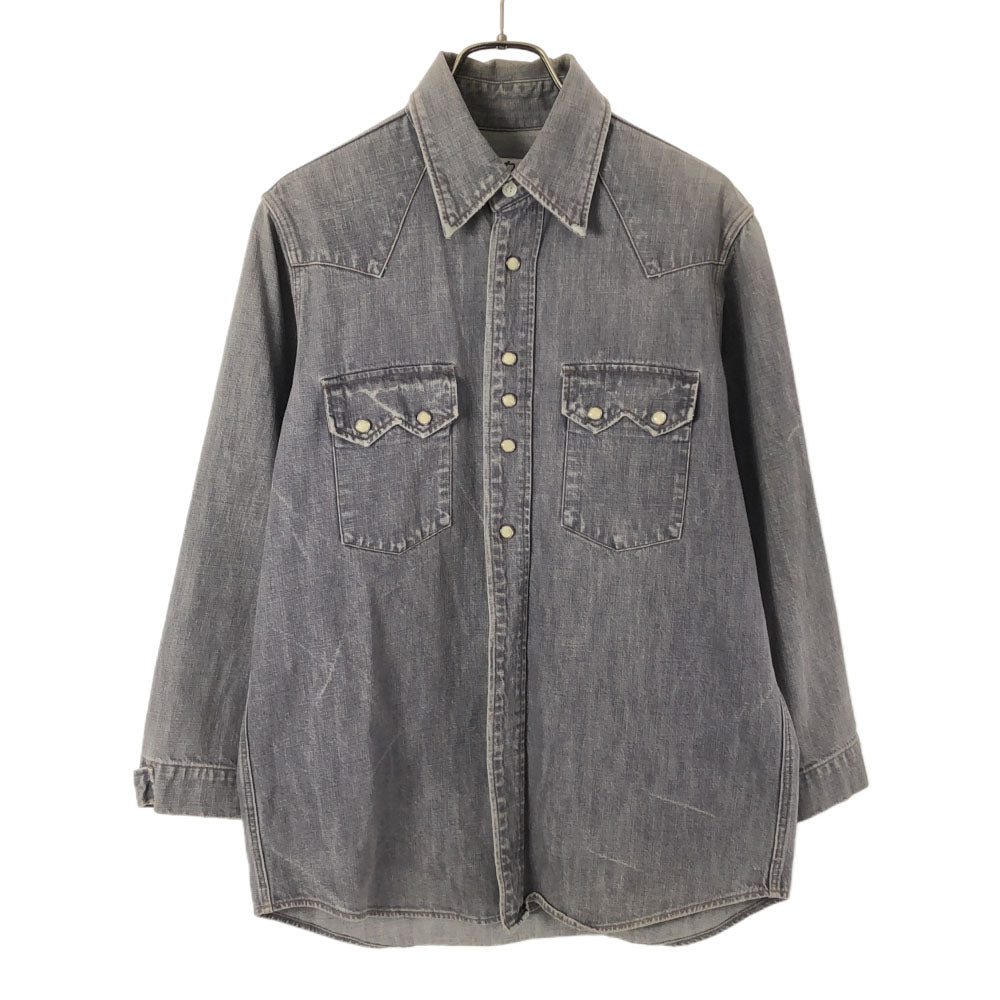 ニードルズ 日本製 長袖 デニム ウエスタンシャツ petit グレー系 Needles ネペンテス メンズ