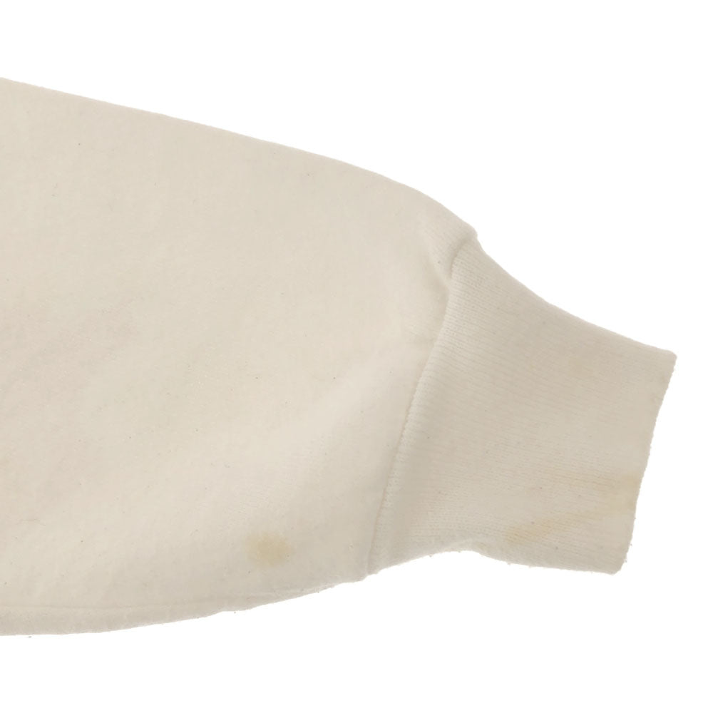 Hanes ヘインズ 90s ACTIVEWEAR USA製 プリント 長袖 トレーナー M ホワイト オールド ヴィンテージ メンズ