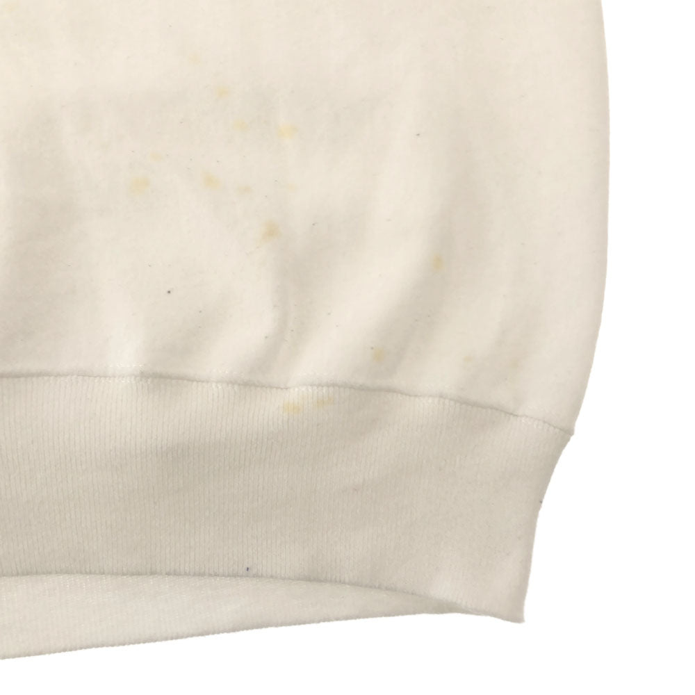 Hanes ヘインズ 90s ACTIVEWEAR USA製 プリント 長袖 トレーナー M ホワイト オールド ヴィンテージ メンズ