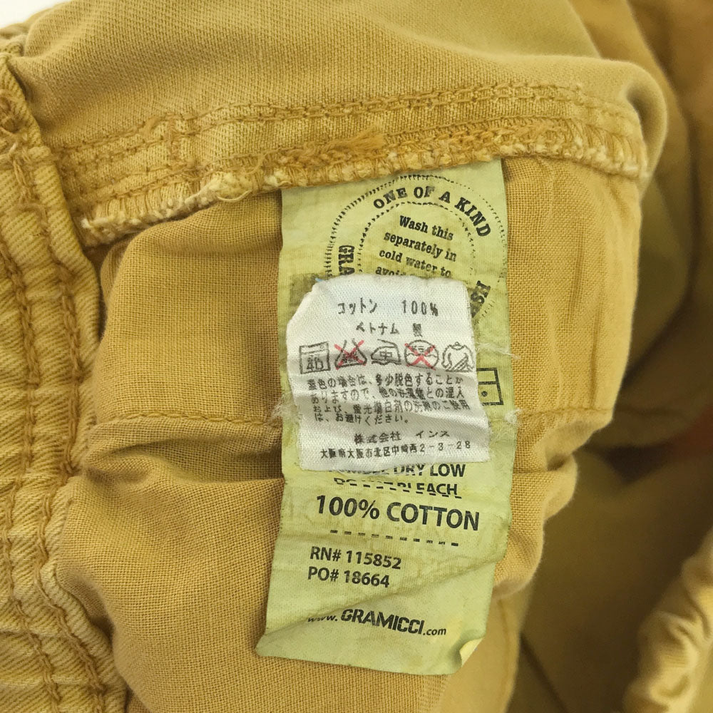 グラミチ アウトドアショートパンツ S イエロー Gramicci クライミング メンズ