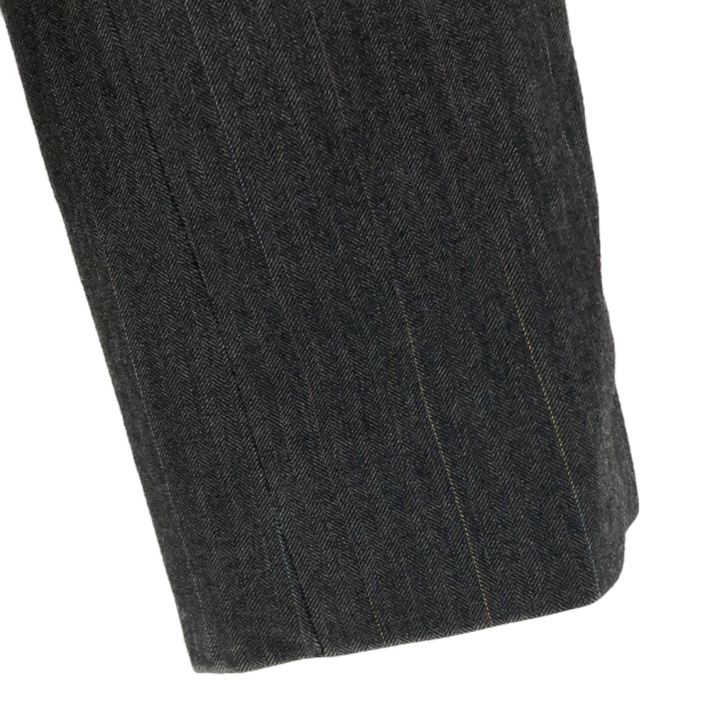 ARMANI JEANS アルマーニジーンズ ストライプ テーラードジャケット 34 グレー系 レディース