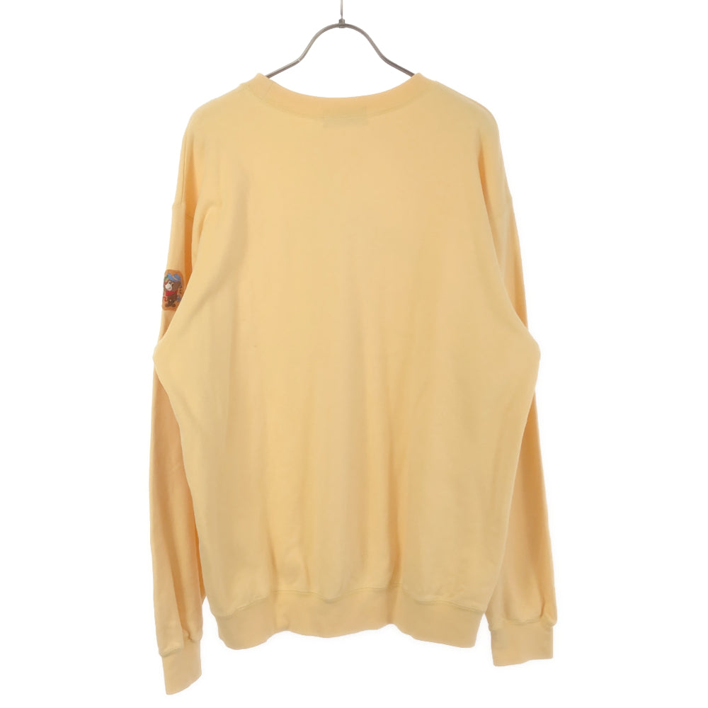 mikihouse MENS ミキハウス メンズ 日本製 ロゴワッペン 長袖 スウェット トレーナー M イエロー系 メンズ