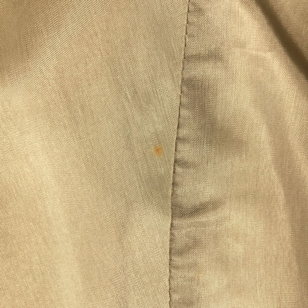 エンポリオアルマーニ 90s イタリア製 へリーンボーン ノーカラージャケット ベージュ系 Emporio Armani オールド ヴィンテージ レディース