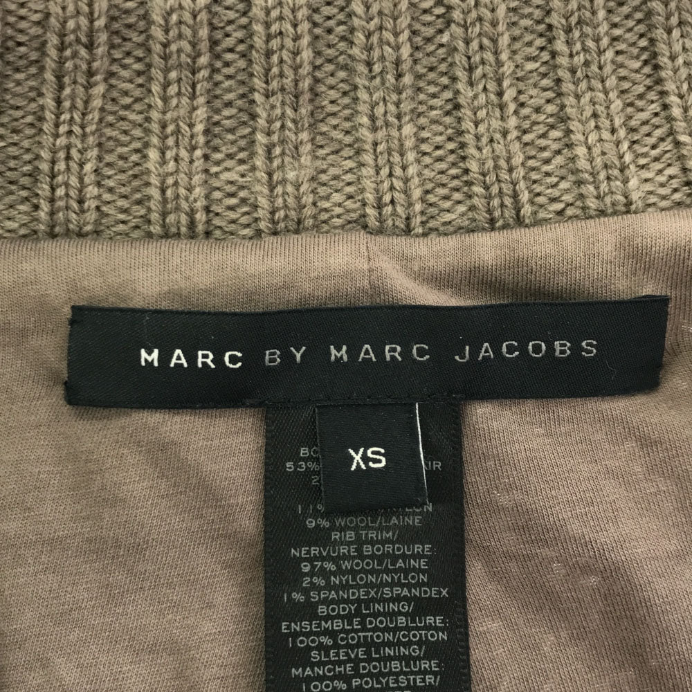 マークバイ マークジェイコブス モヘヤブレンド 長袖 ブークレ ジャケット XS ブラウン レディース