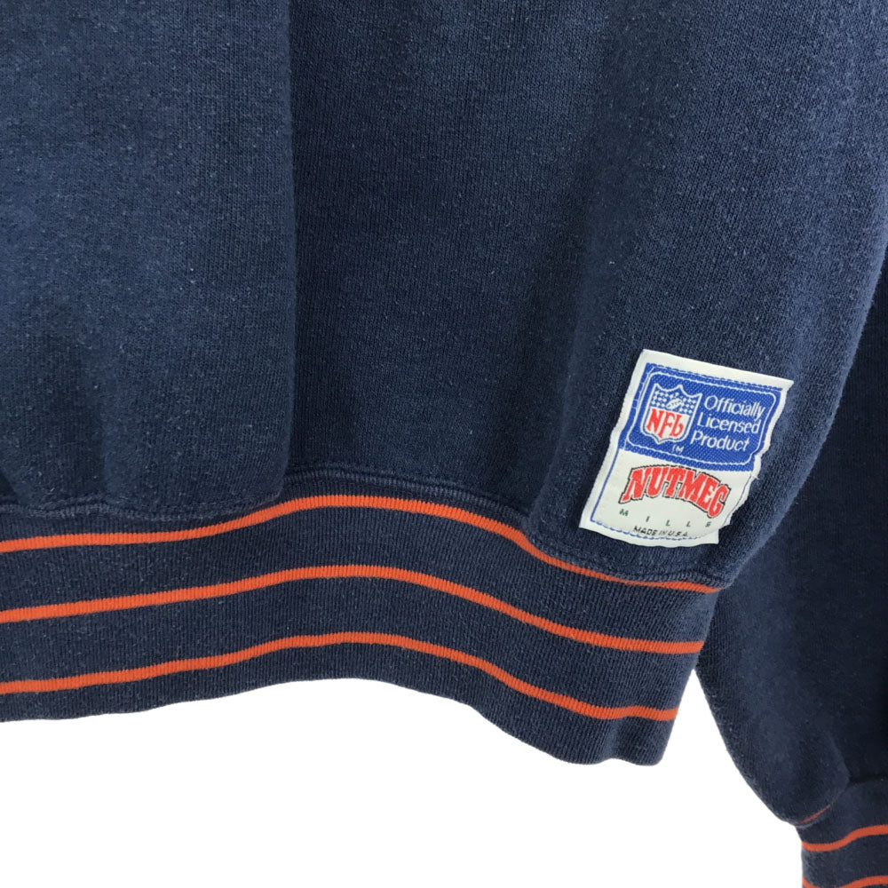 NUTMEG ナツメグ 90s USA製 長袖 トレーナー S ネイビー スウェット 裏起毛 オールド ヴィンテージ メンズ
