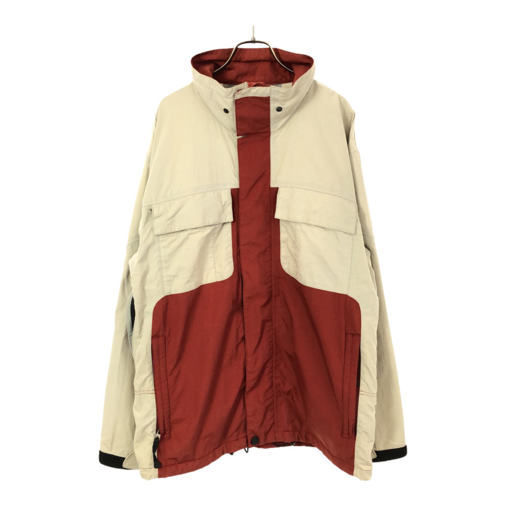 バートン スノーボード 長袖 ウェア M ベージュ×レッド BURTON スノーガード メンズ