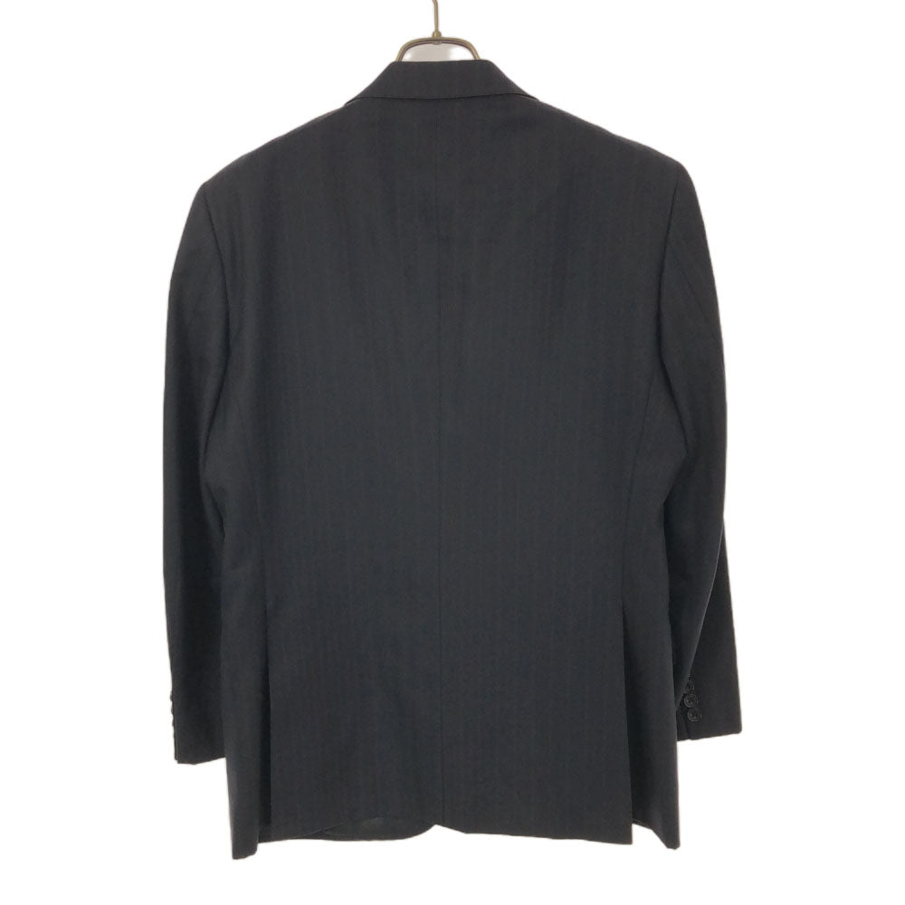 Burberrys バーバリーズ 90s ウール 日本製 オールド ストライプ 長袖 テーラードジャケット ネイビー メンズ