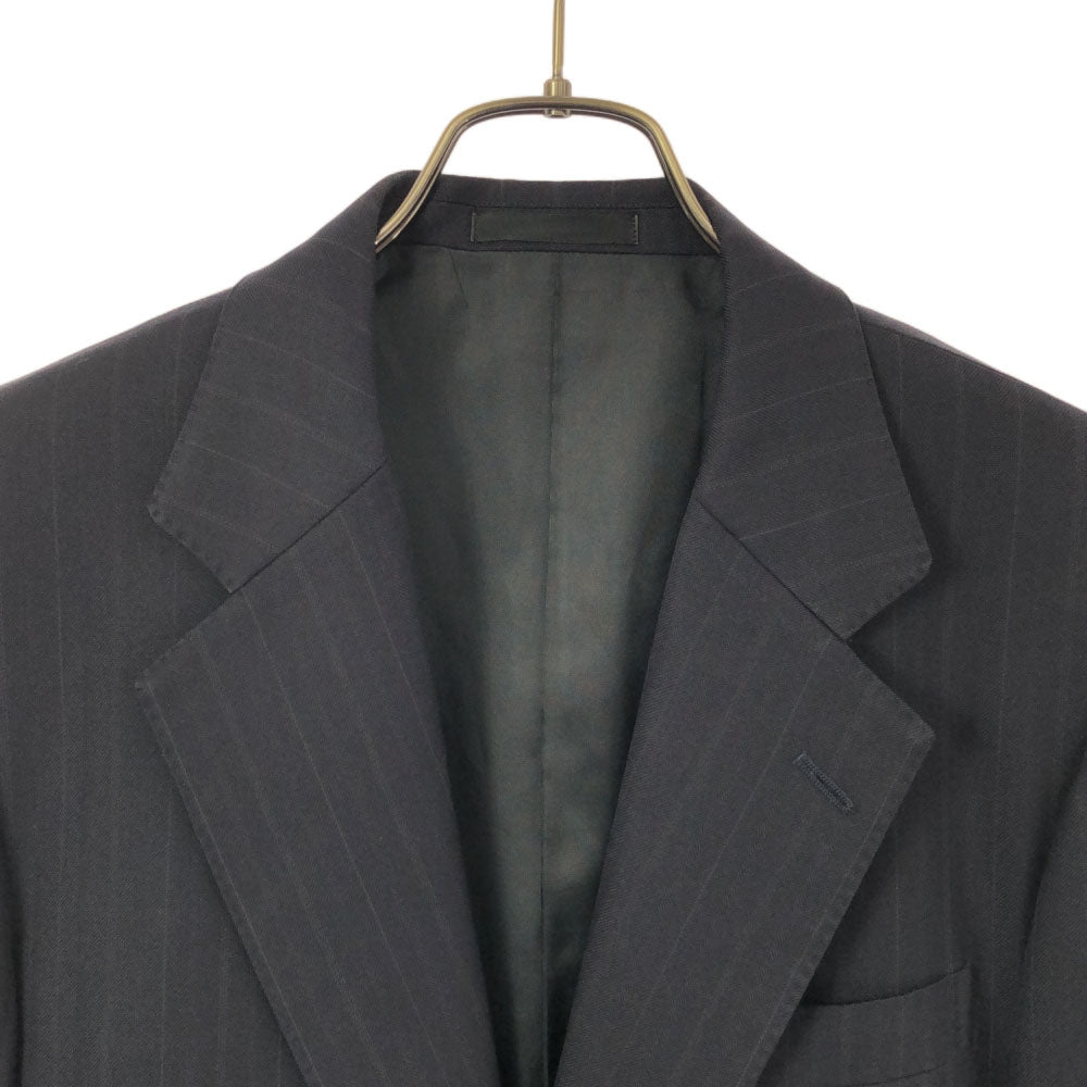 Burberrys バーバリーズ 90s ウール 日本製 オールド ストライプ 長袖 テーラードジャケット ネイビー メンズ