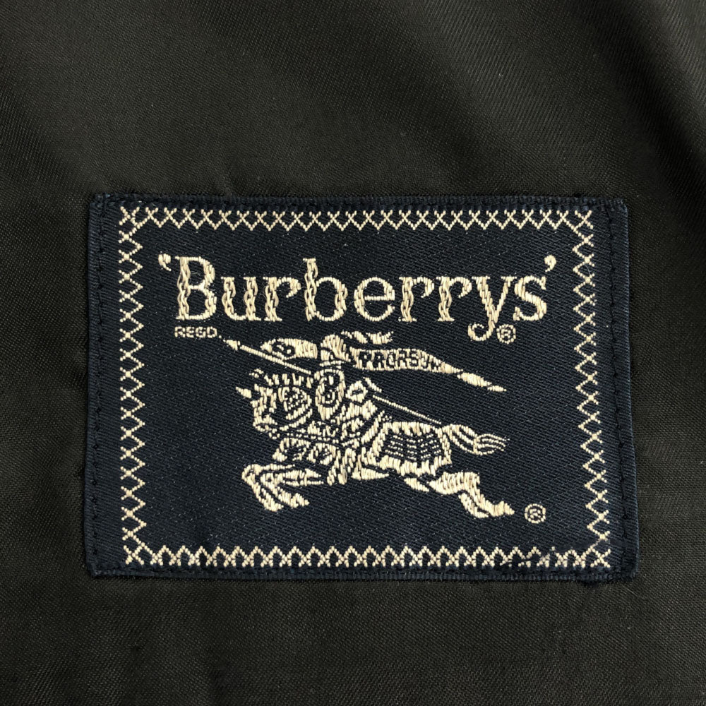 Burberrys バーバリーズ 90s ウール 日本製 オールド ストライプ 長袖 テーラードジャケット ネイビー メンズ