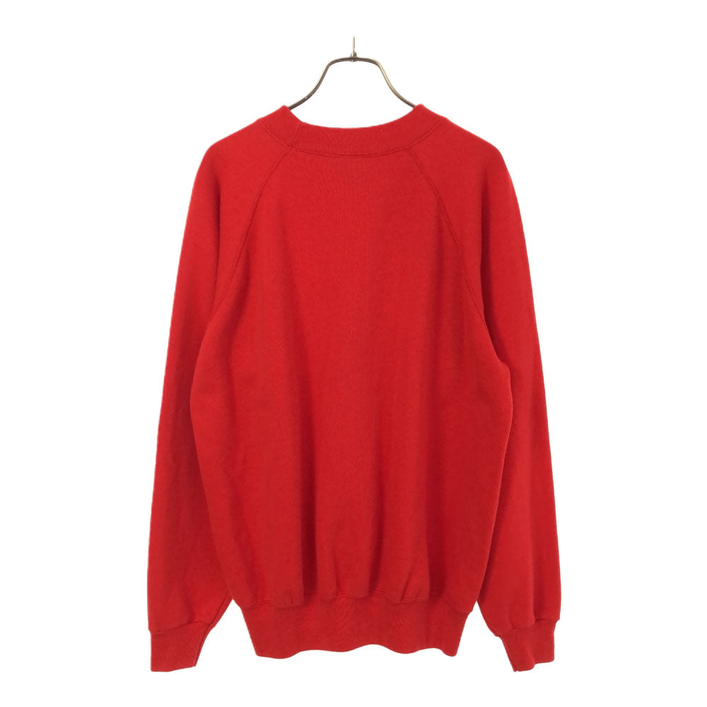 Hanes ヘインズ 90s USA製 プリント 長袖 トレーナー L レッド オールド ヴィンテージ スウェット メンズ