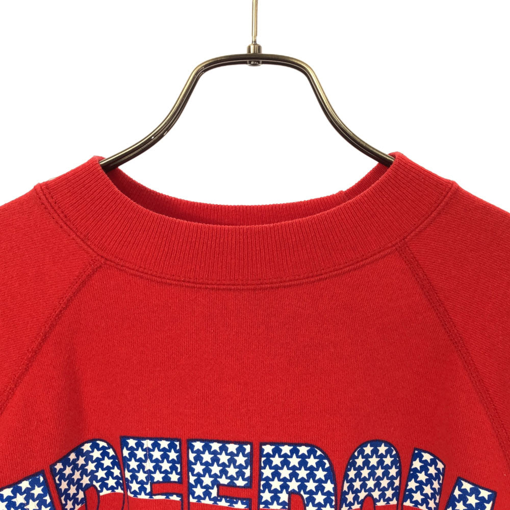 Hanes ヘインズ 90s USA製 プリント 長袖 トレーナー L レッド オールド ヴィンテージ スウェット メンズ