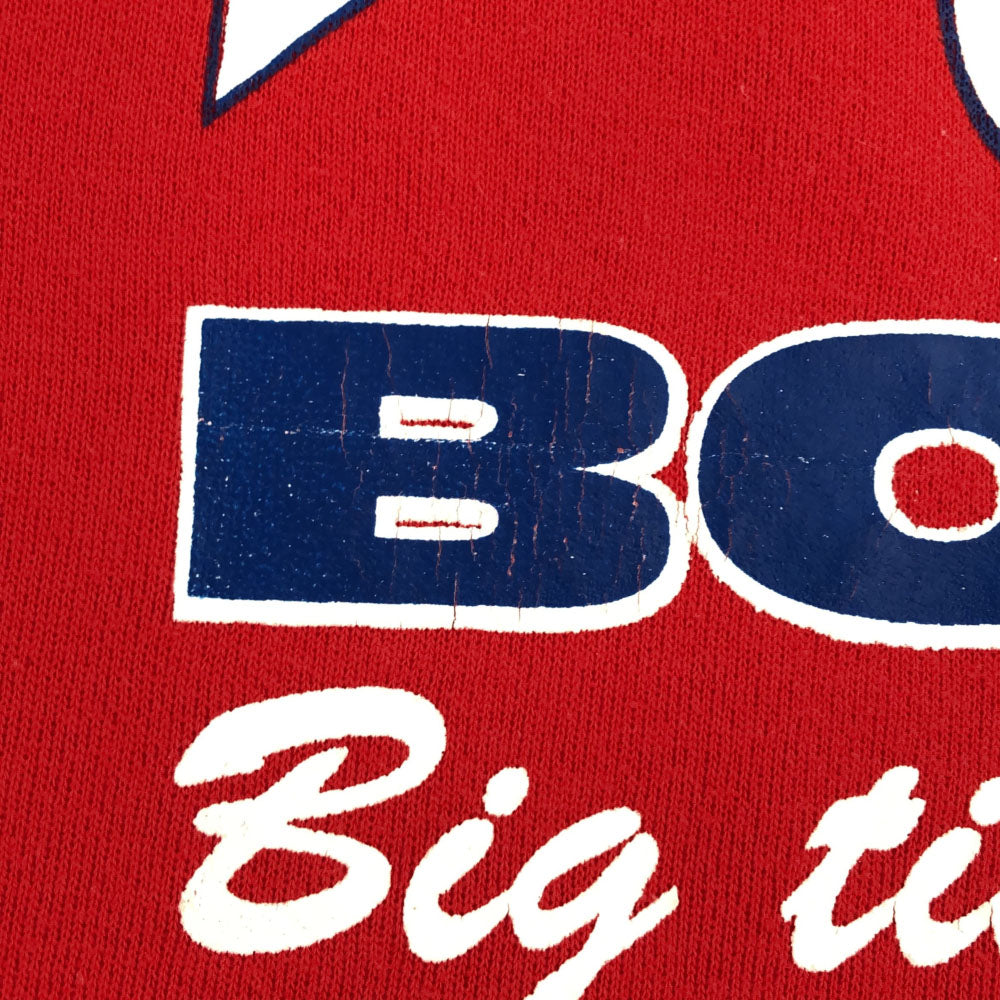 Hanes ヘインズ 90s USA製 プリント 長袖 トレーナー L レッド オールド ヴィンテージ スウェット メンズ