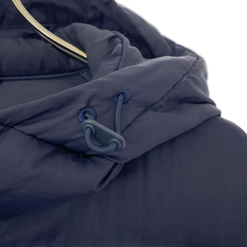 UNIQLO ユニクロ シームレス ダウンジャケット L ネイビー フード レディース