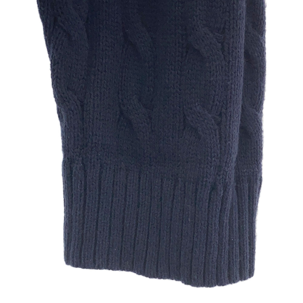 LACOSTE ラコステ ケーブル編み 長袖 セーター L ネイビー ニット メンズ