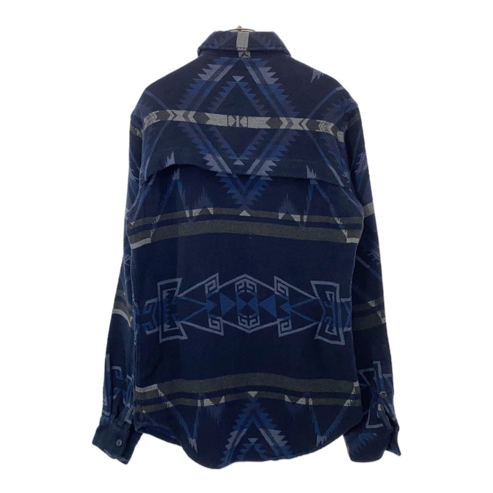 Polo by Ralph Lauren ポロバイラルフローレン 総柄 長袖 コットンシャツ XS ネイビー メンズ