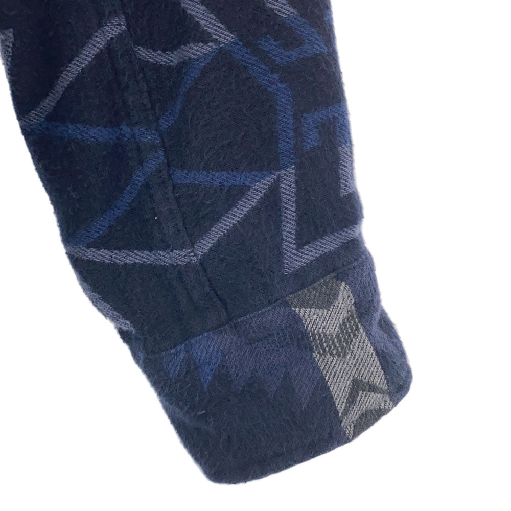 Polo by Ralph Lauren ポロバイラルフローレン 総柄 長袖 コットンシャツ XS ネイビー メンズ