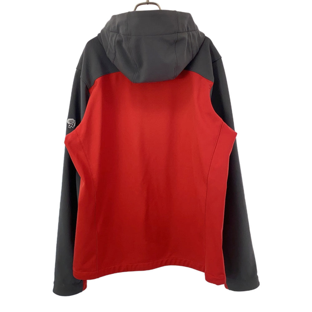 MOUNTAIN HARDWEAR マウンテンハードウェア 長袖 アウトドアジャケット L グレー×レッド Columbia メンズ