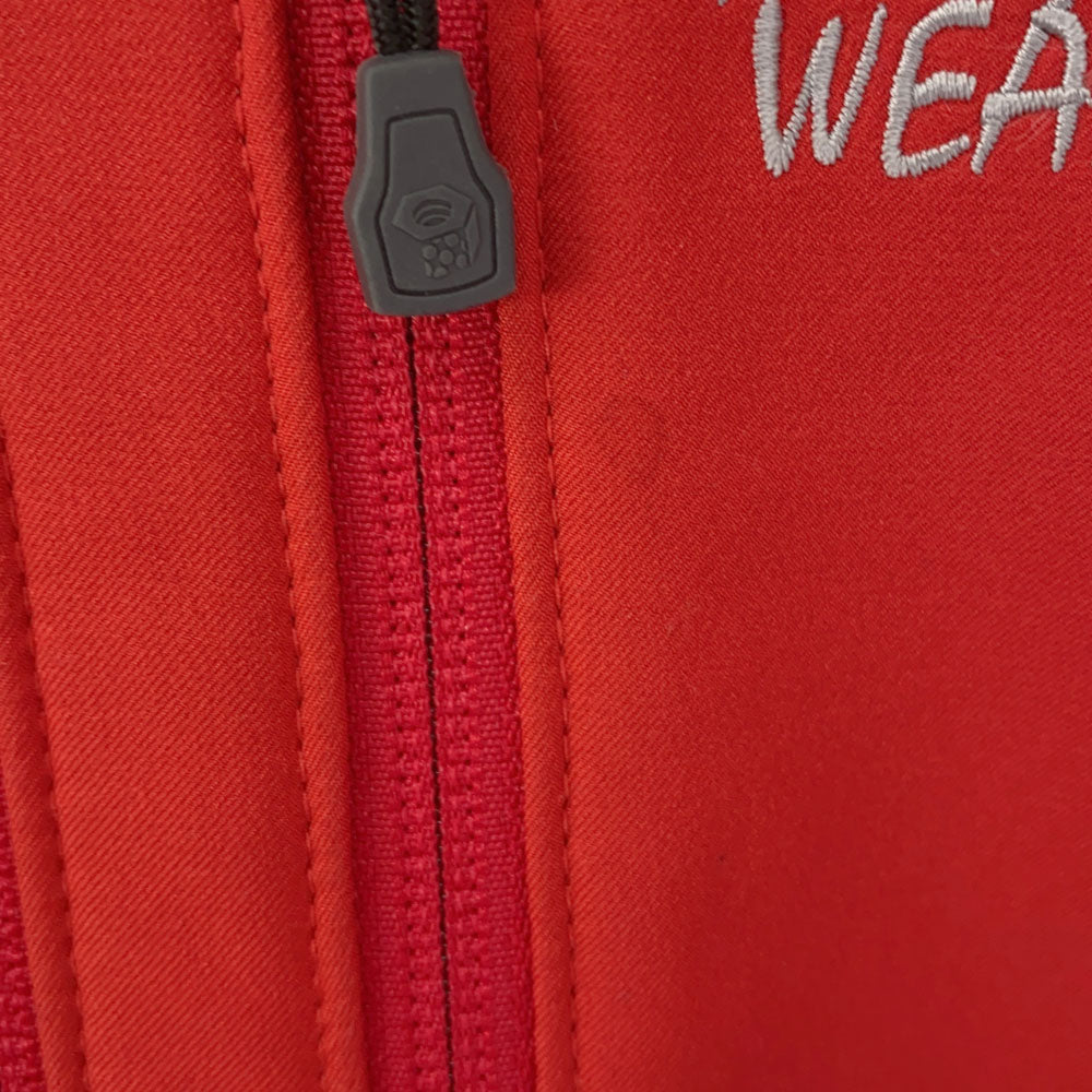 MOUNTAIN HARDWEAR マウンテンハードウェア 長袖 アウトドアジャケット L グレー×レッド Columbia メンズ