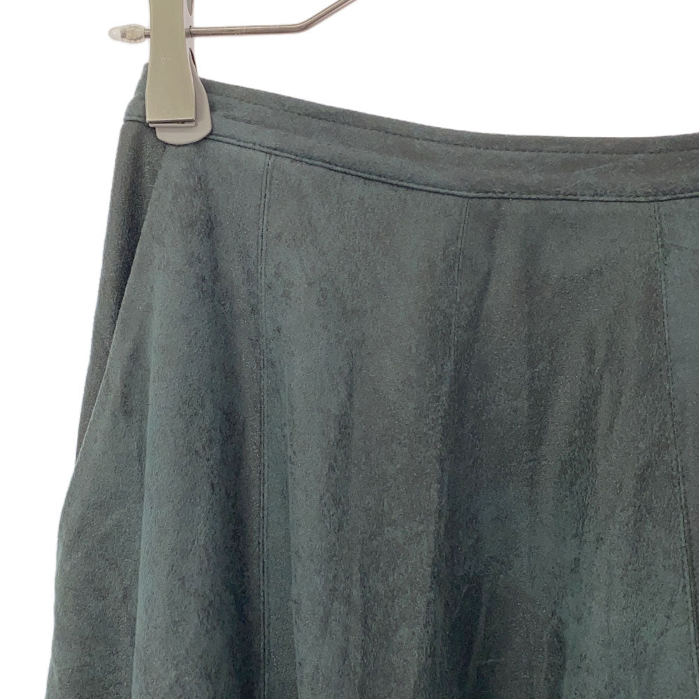 DIESEL ディーゼル ヒョウ柄 アニマル ミディ丈 フレアスカート 23 グリーン サイドジップ レディース