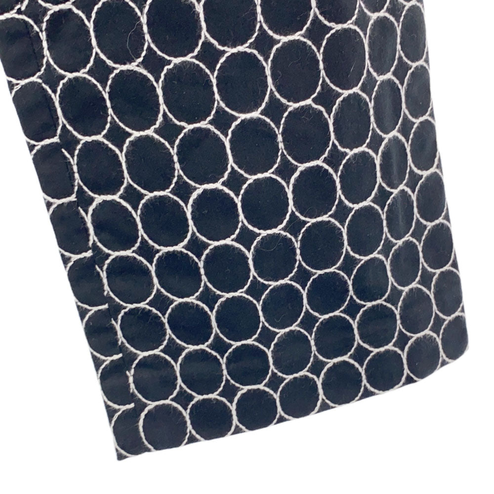 PAULE KA ポールカ 総柄 カプリパンツ 40 ブラック レディース