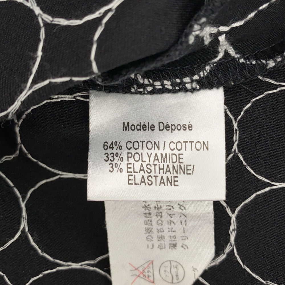 PAULE KA ポールカ 総柄 カプリパンツ 40 ブラック レディース