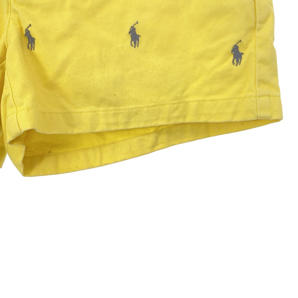 ラルフローレンスポーツ 総柄 ショートパンツ 4 イエロー RALPH LAUREN SPORT レディース