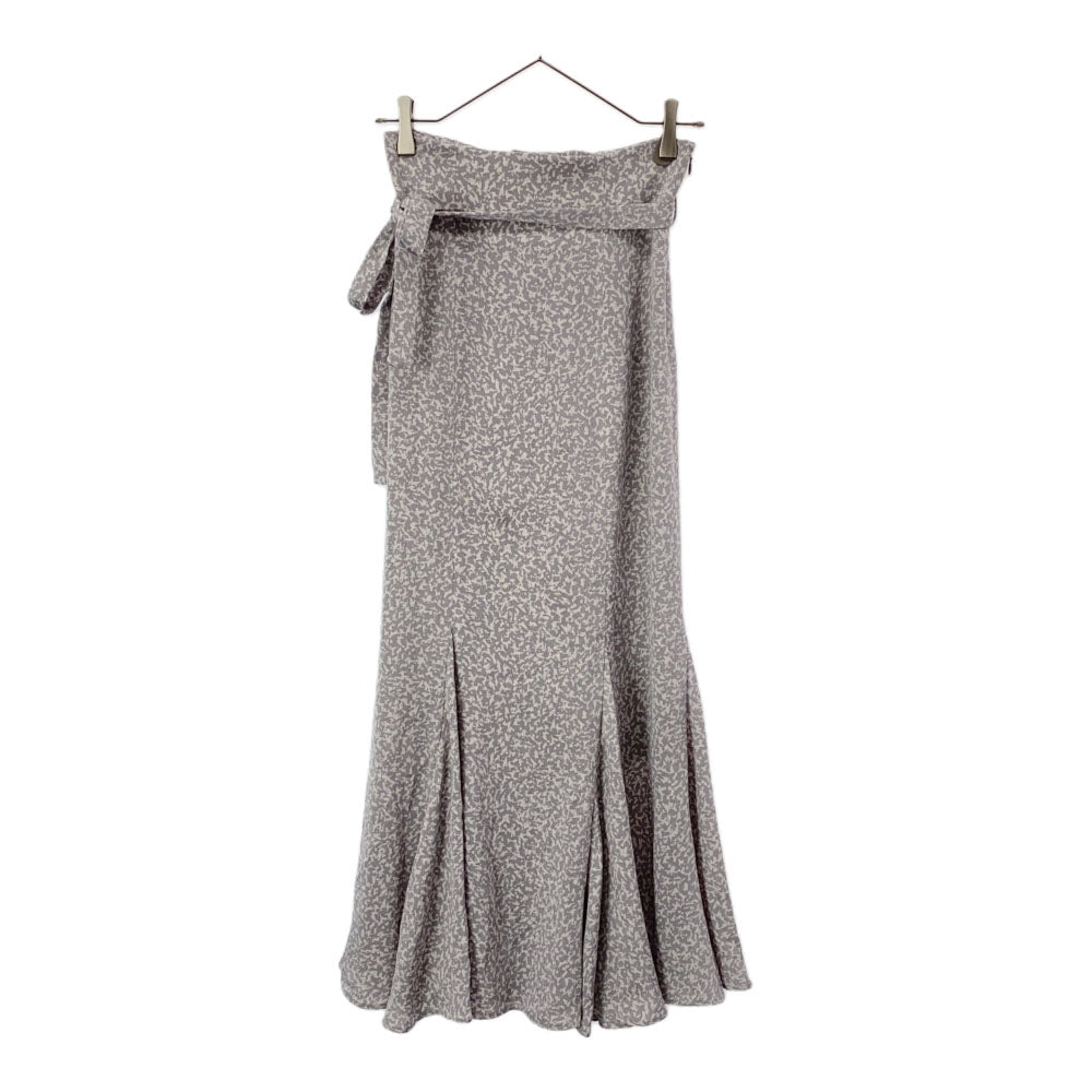 SNIDEL スナイデル SWFS214154 総柄 ロング丈 ハイウエストマーメイドプリント スカート 0 グレー系 SWFS214154 レディース