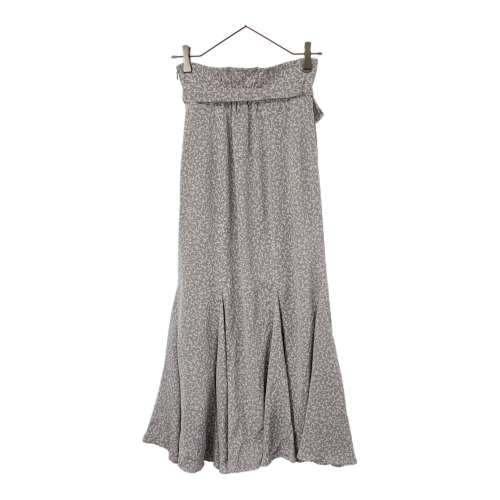 SNIDEL スナイデル SWFS214154 総柄 ロング丈 ハイウエストマーメイドプリント スカート 0 グレー系 SWFS214154 レディース