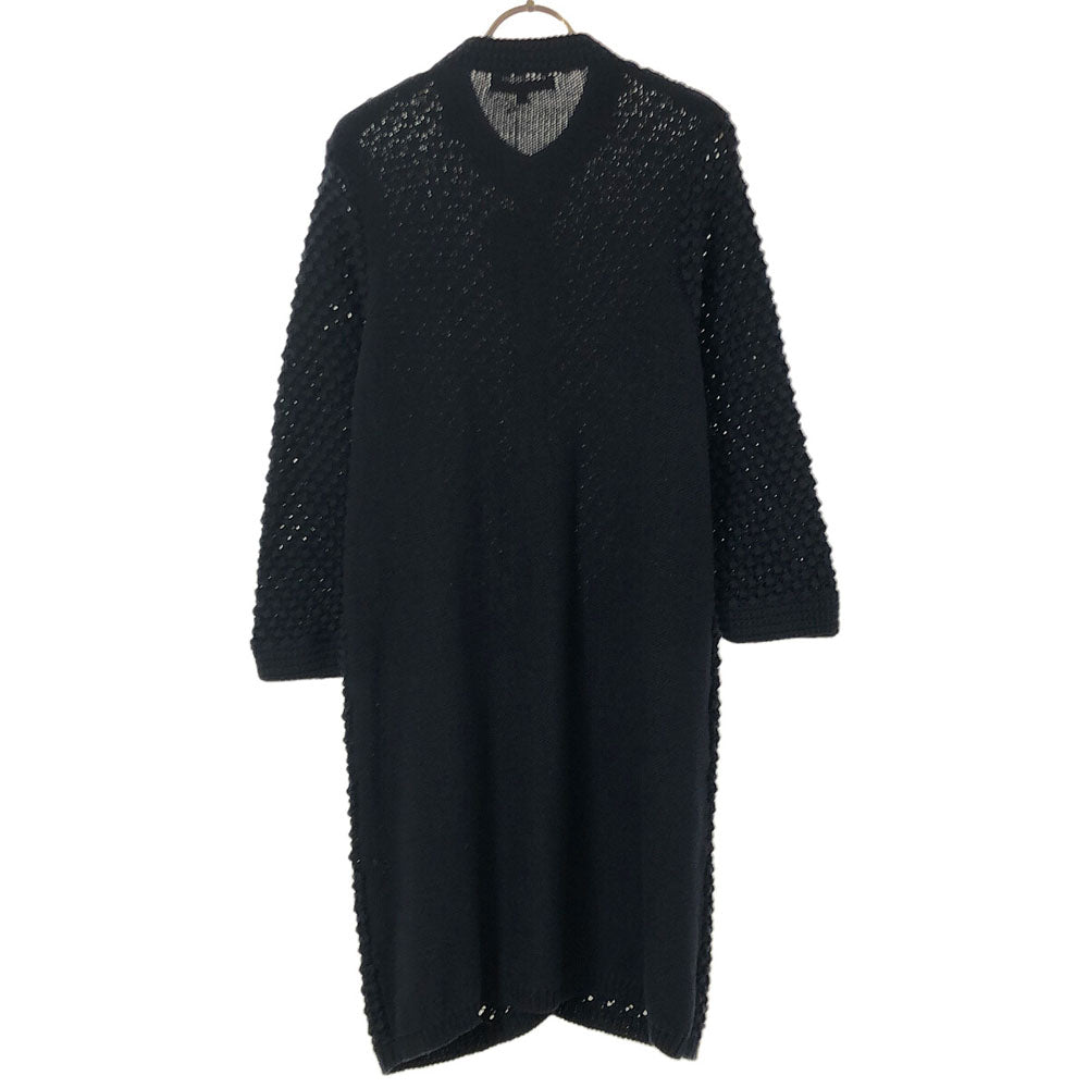 Paul & Joe Sister ポールアンドジョーシスター 未使用 長袖 透かし編み ニットカーディガン 2 ネイビー タグ付き レディース