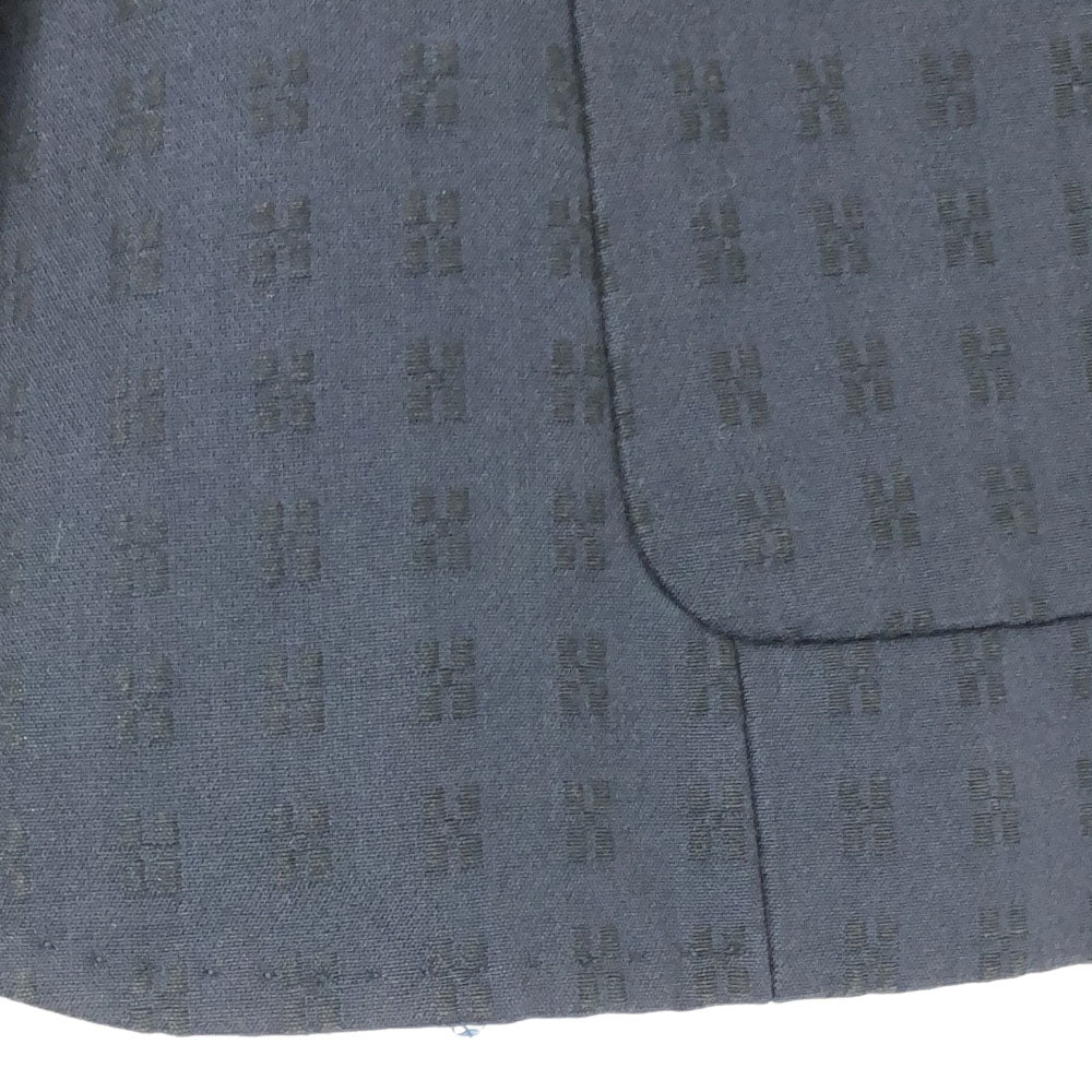 LANVIN LA COLLECTION ランバンコレクション 日本製 格子柄 長袖 テーラードジャケット 38 ネイビー レディース