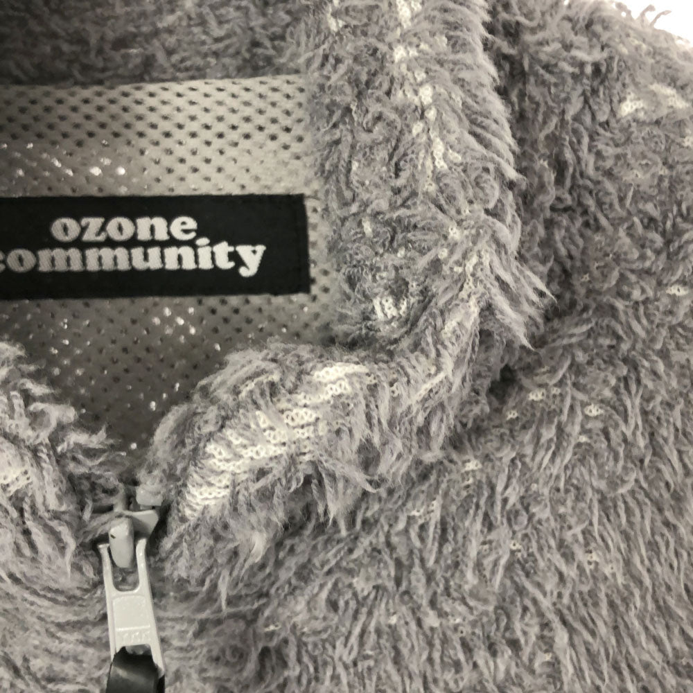 ozone community オゾンコミュニティ 日本製 ボアジャケット グレー レディース
