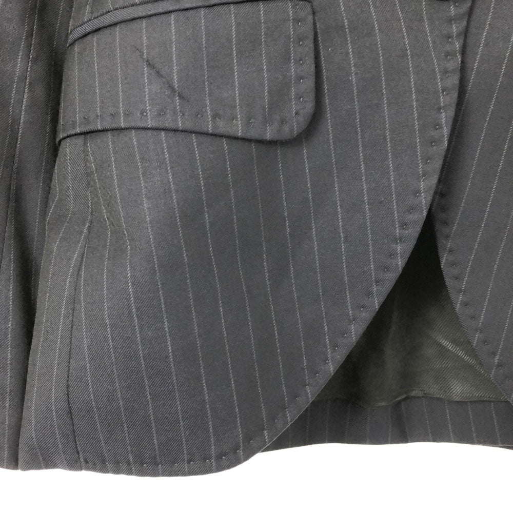 DOLCE&GABBANA ドルチェアンドガッバーナ ストライプ テーラードジャケット 42 ネイビー メンズ