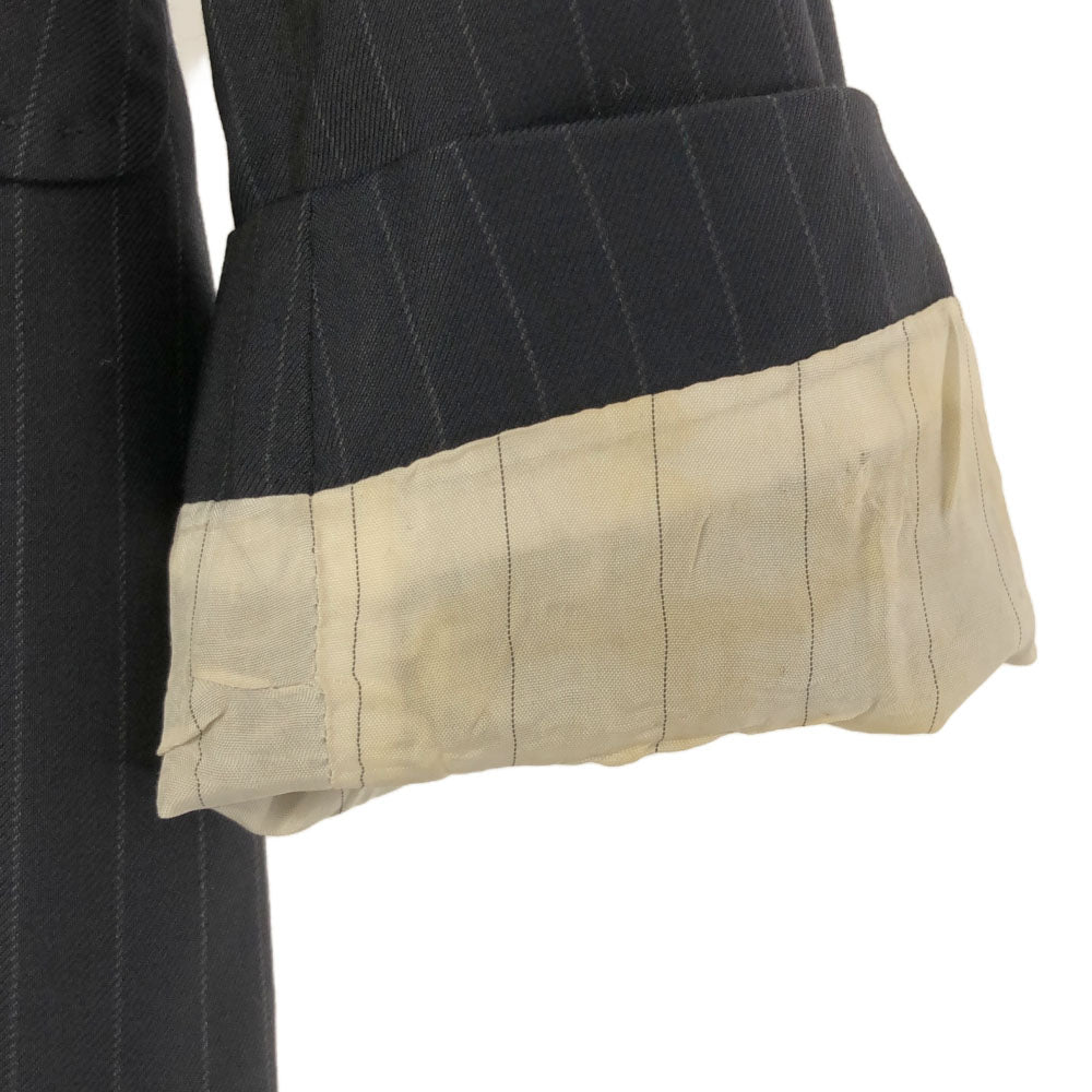 DOLCE&GABBANA ドルチェアンドガッバーナ ストライプ テーラードジャケット 42 ネイビー メンズ